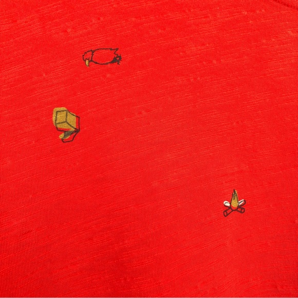 prAna Slim Fit Red Outdoor/Camping Icon Pocket Tee L - Picture 6 of 13